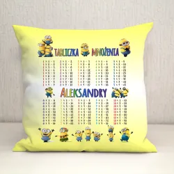 Poduszka z tabliczką mnożenia