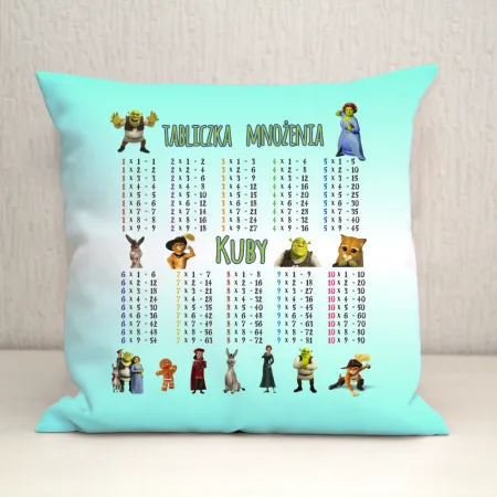 Poduszka z tabliczką mnożenia