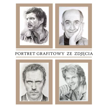 Portret grafitowy A4