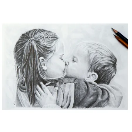 Portret grafitowy A4