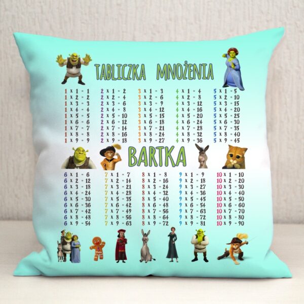 Poduszka z tabliczką mnożenia - obrazek 2